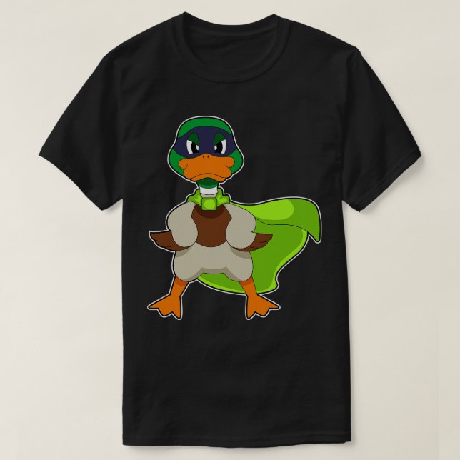 Duck Hero Cape T-Shirt (Design Front)