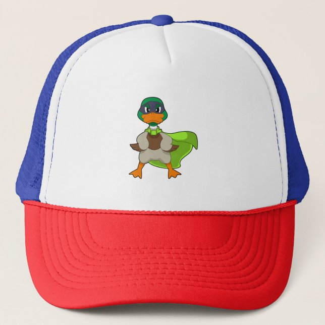 Duck Hero Cape Trucker Hat (Front)