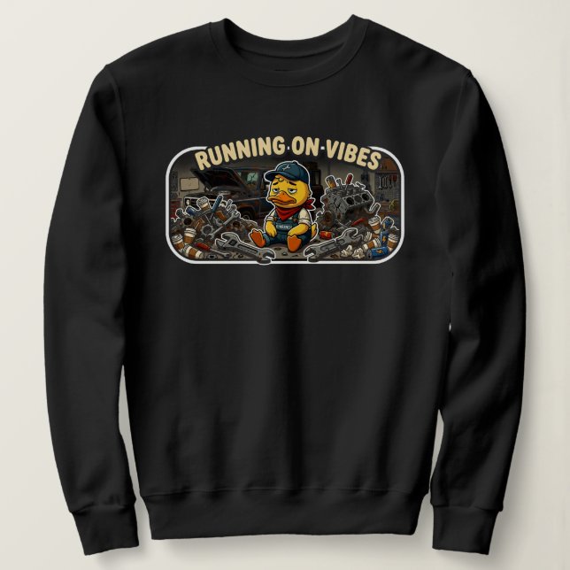 duck humour sweatshirt (Design Front)