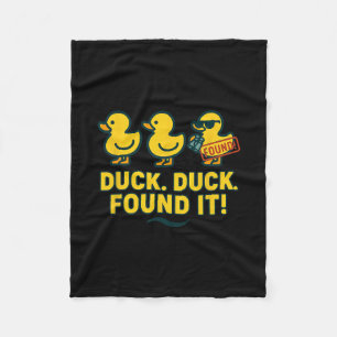 Duck Hunt Crew Rubber Duckie Search Cruise Found I Fleece Blanket