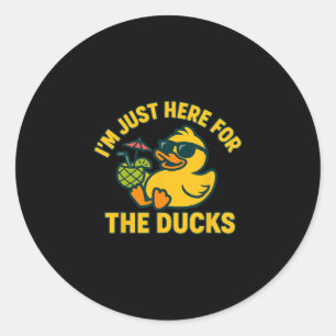Duck Hunt Crew Rubber Duckie Search Cruise Hunting Classic Round Sticker