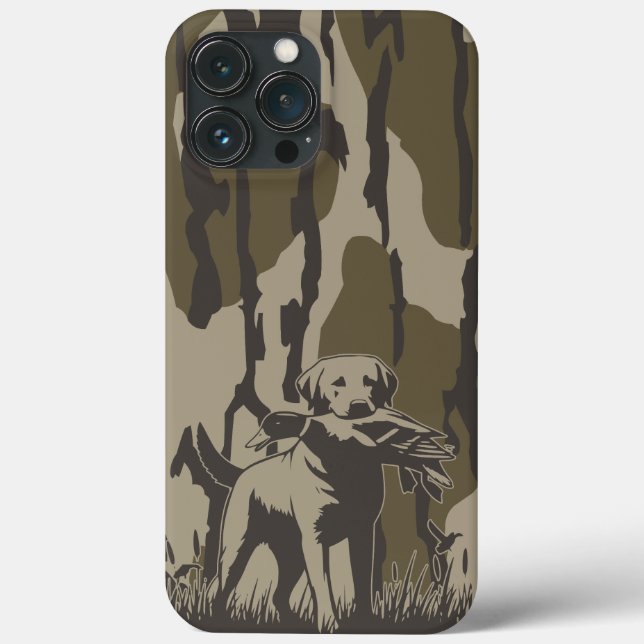 Duck Hunter Dog Forest Waterfowl Bottomland Camo Case-Mate iPhone Case (Back)