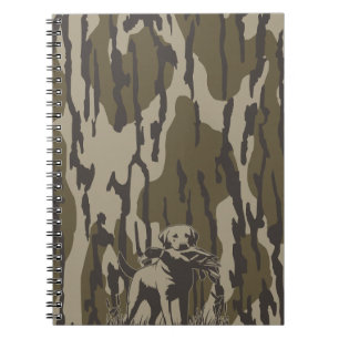 Duck Hunter Dog Forest Waterfowl Bottomland Camo Notebook