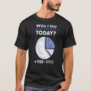 Duck Hunter Will I Go Duck Huntig Today Duck Hunti T-Shirt