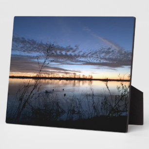 Duck Hunter's Sunrise Canvas Print Plaque