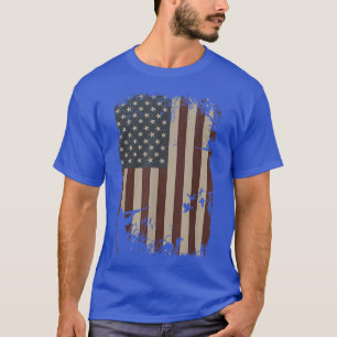 Duck Hunting American Flag Vintage Hunter Duck Gif T-Shirt