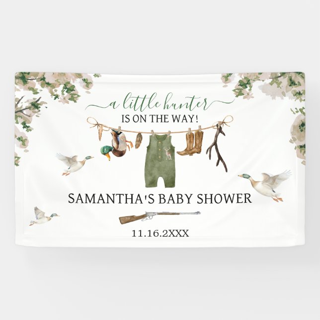 Duck Hunting Baby Shower Banner (Horizontal)