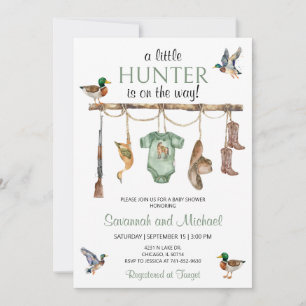 Duck Hunting Baby Shower Invitation