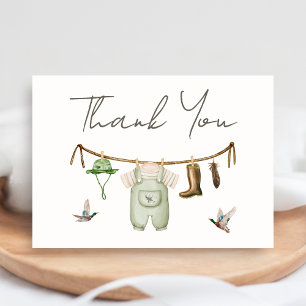Duck Hunting Baby Shower Thank You Card