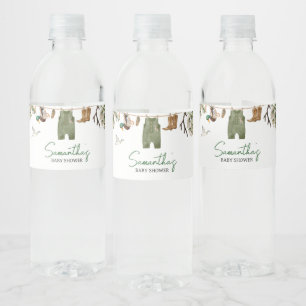 Duck Hunting Baby Shower Water Bottle Label