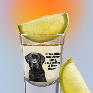 Duck Hunting Bird Dog Funny Quote Labrador Shot Gl Shot Glass