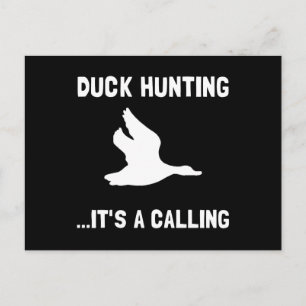 Duck Hunting Calling Postcard