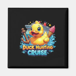 Duck Hunting Cruise Hunter Rubber Duckie Summer Bo Magnet