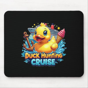 Duck Hunting Cruise Hunter Rubber Duckie Summer Bo Mouse Mat
