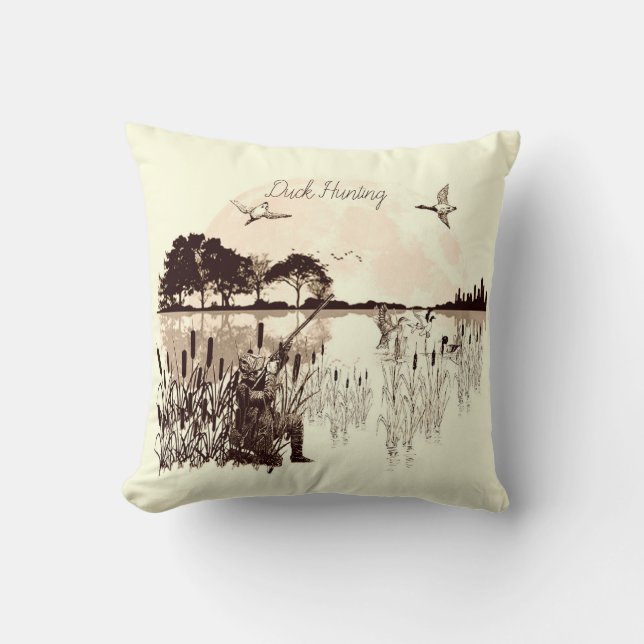 Duck Hunting  Cushion (Front)