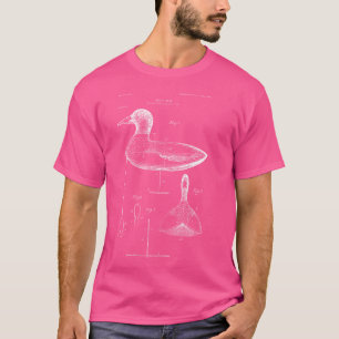 Duck Hunting Decoy Wood Mallard Carving T-Shirt