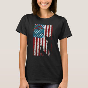Duck Hunting Distressed Patriotic American Usa Fl T-Shirt