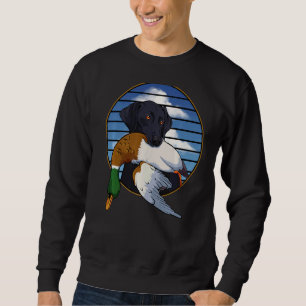 Duck Hunting Fathers Day Cool Dog Hunter Dad Papa Sweatshirt