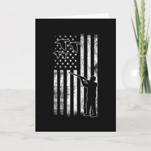 Duck Hunting Hunter Hunting Duck Card