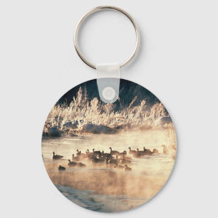 Duck Hunting Logo Key Ring
