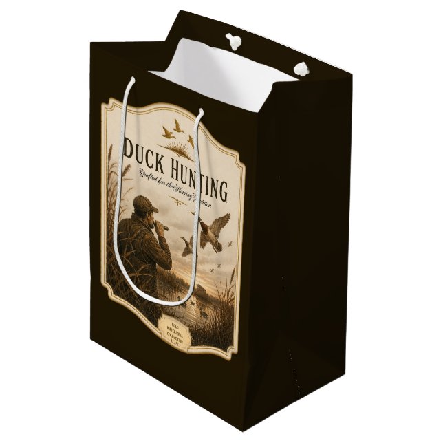 Duck Hunting  Medium Gift Bag (Front Angled)