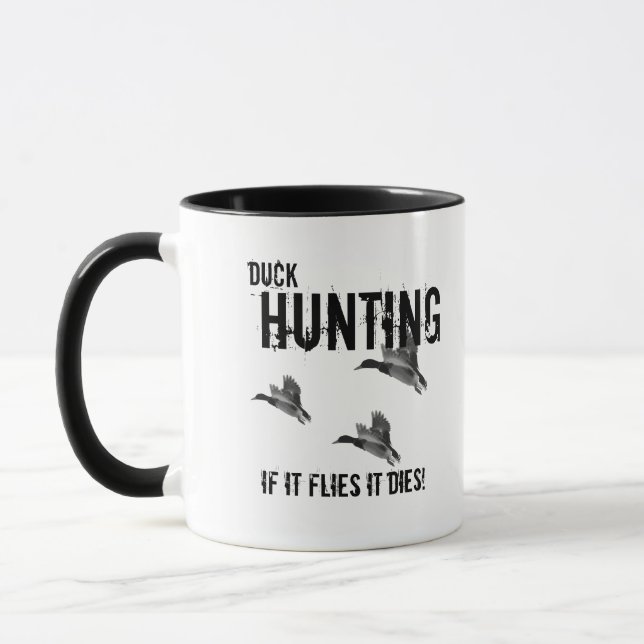 Duck Hunting Sports Hobby Mallard Men Mug (Left)