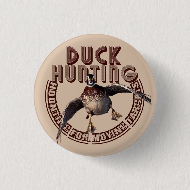 Duck hunting T-Shirt Trucker Hat 3 Cm Round Badge (Front)