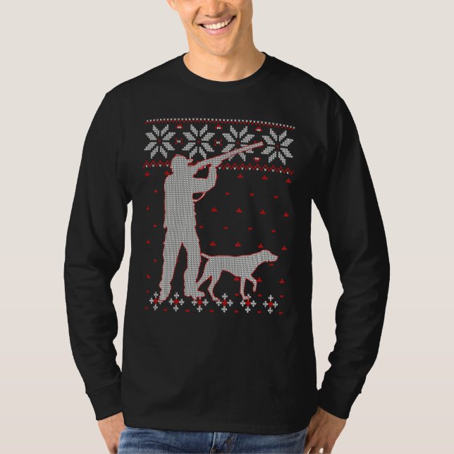 Duck Hunting Ugly Christmas Sweater Duck Hunter Ch (Front)