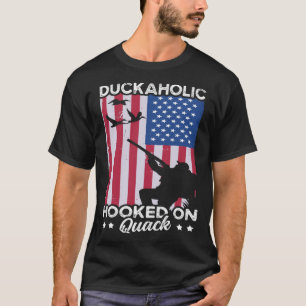 Duck Hunting Waterfowl Hunting Duckaholic Quack T-Shirt