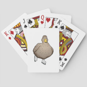 Duck Ice skating Ice skates Playing Cards