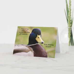 Duck i'll be thinking of you Card