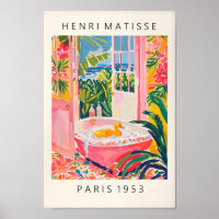 Duck In Bathtub Funny Poster, Bathroom Wall Art, P