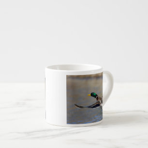 duck in flight espresso cup