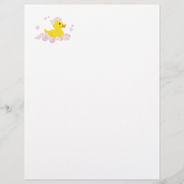 Duck in Pink Bubbles (Front)