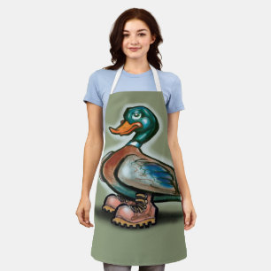 Duck in Work Boots Apron