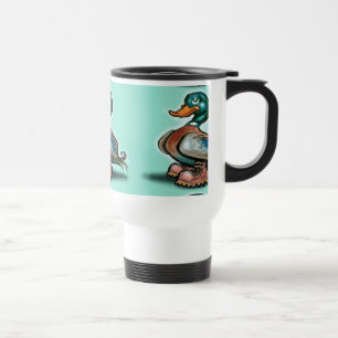 Duck in Work Boots Travel Mug