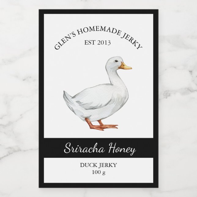 Duck Jerky Label (Single Label)