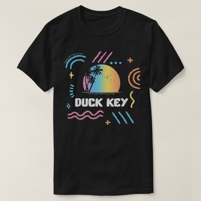 Duck Key Surfing Vacation Family Matching trip Sou T-Shirt (Design Front)