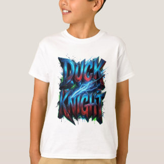Duck Knight 3D Cyber Graffiti Logo T-Shirt