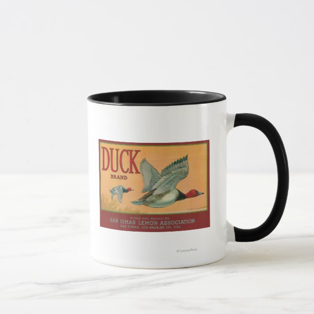 Duck Lemon LabelSan Dimas, CA Mug (Right)