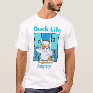 Duck Life Happy Funny Cartoon Men's T-Shirt
