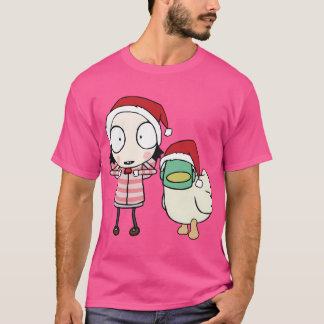 Duck Little Pet Friend Cute Girl Cartoon Her Vinta T-Shirt