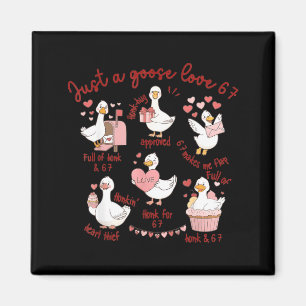 Duck Love 67 Goose Valentine Lover Funny Valentine Magnet