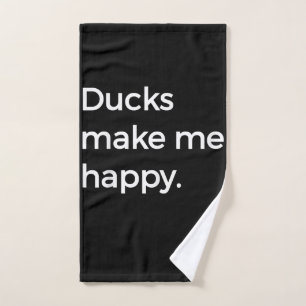 Duck Love  I Love Pet Ducks Duck Farmer Hand Towel
