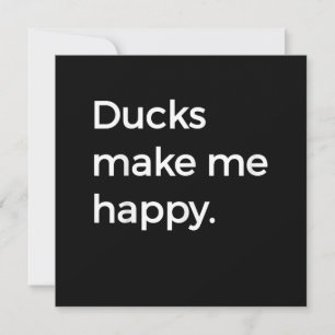Duck Love I Love Pet Ducks Duck Farmer Invitation