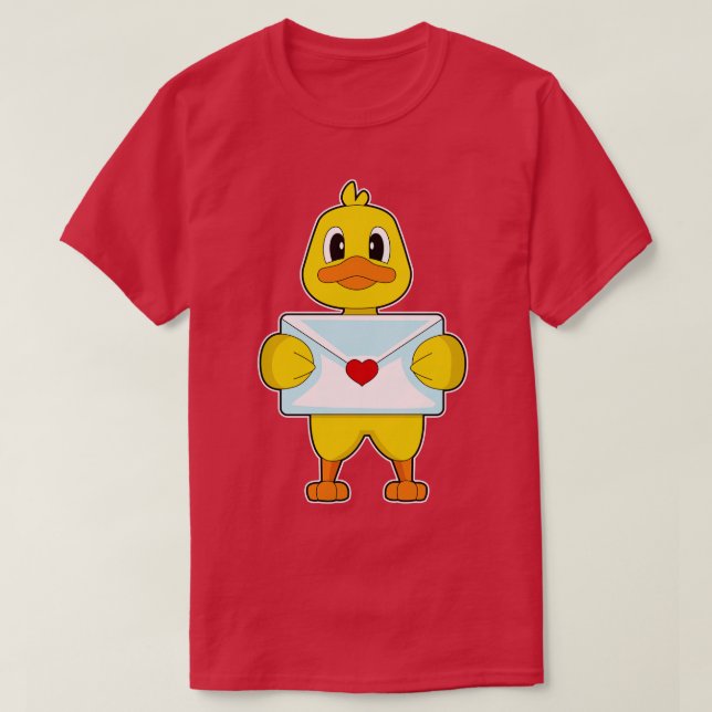 Duck Love letter T-Shirt (Design Front)