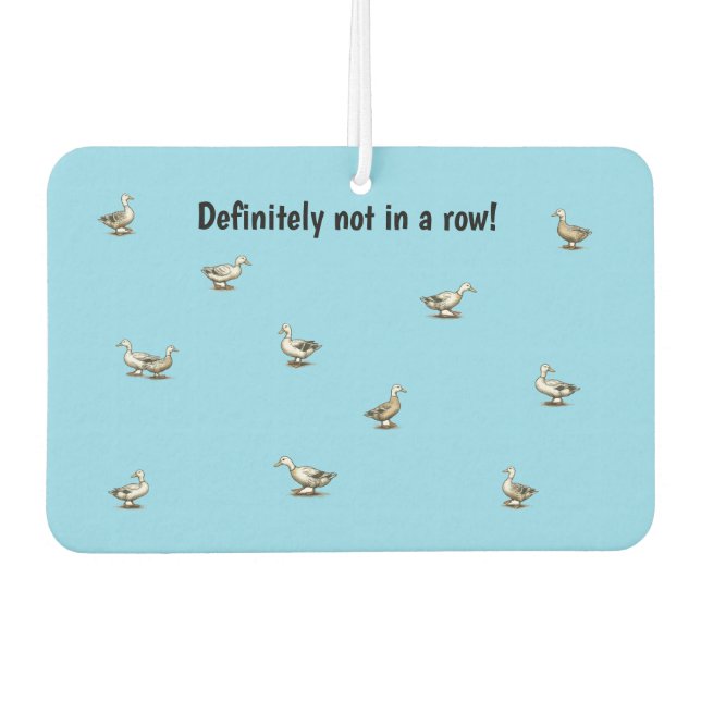 Duck Lover Car Air Freshener (Front)