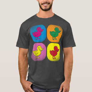 Duck Lover Farm Animal Bird Farmer Pop Art Duck T-Shirt