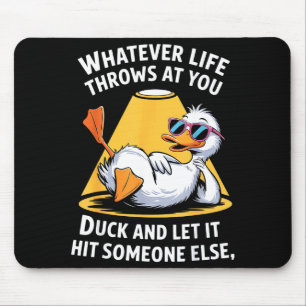 Duck Lover Funny Quote For Men Women Boys Kids Gra Mouse Mat