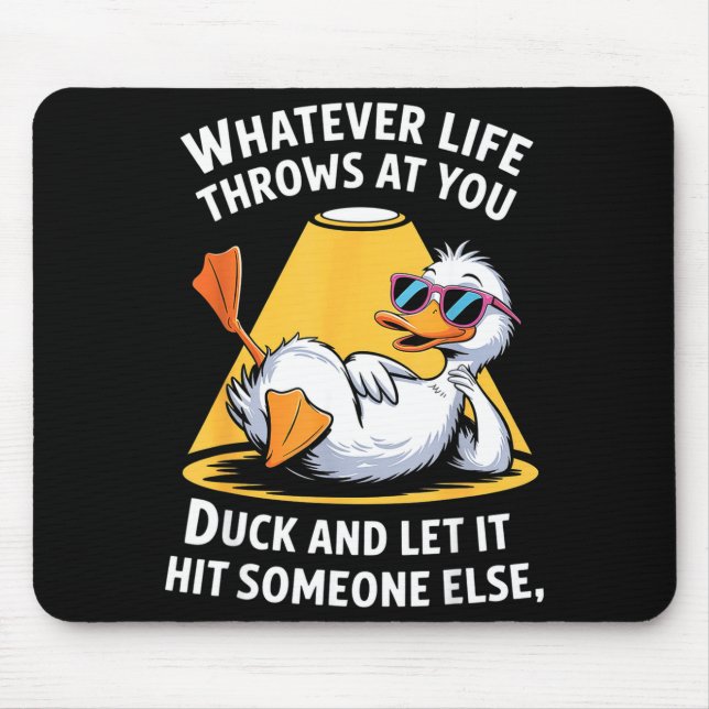 Duck Lover Funny Quote For Men Women Boys Kids Gra Mouse Mat (Front)